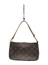 【中古】LOUIS VUITTON◆1)ポシェット・アクセソワール_モノグラム・キャンバス_BRW/PVC/BRW【バッグ】