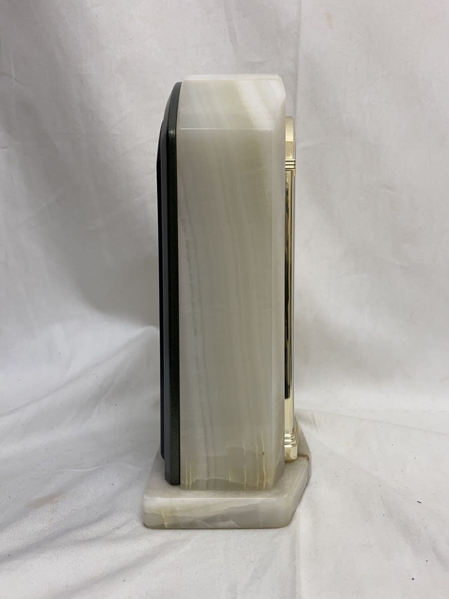 【中古】RHYTHM◆時計/電波時計/WHT/大理石//【インテリア小物・日用雑貨】 [2]