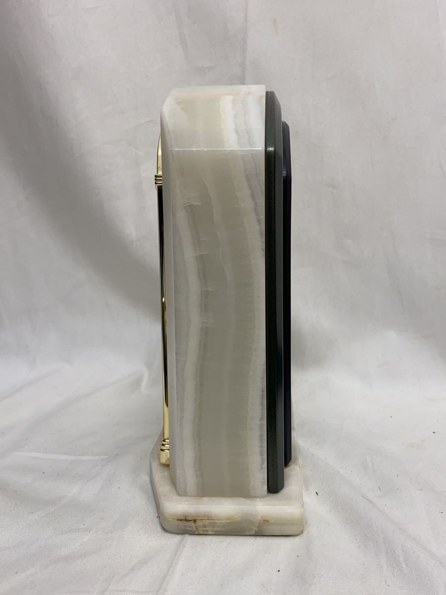 【中古】RHYTHM◆時計/電波時計/WHT/大理石//【インテリア小物・日用雑貨】 [3]