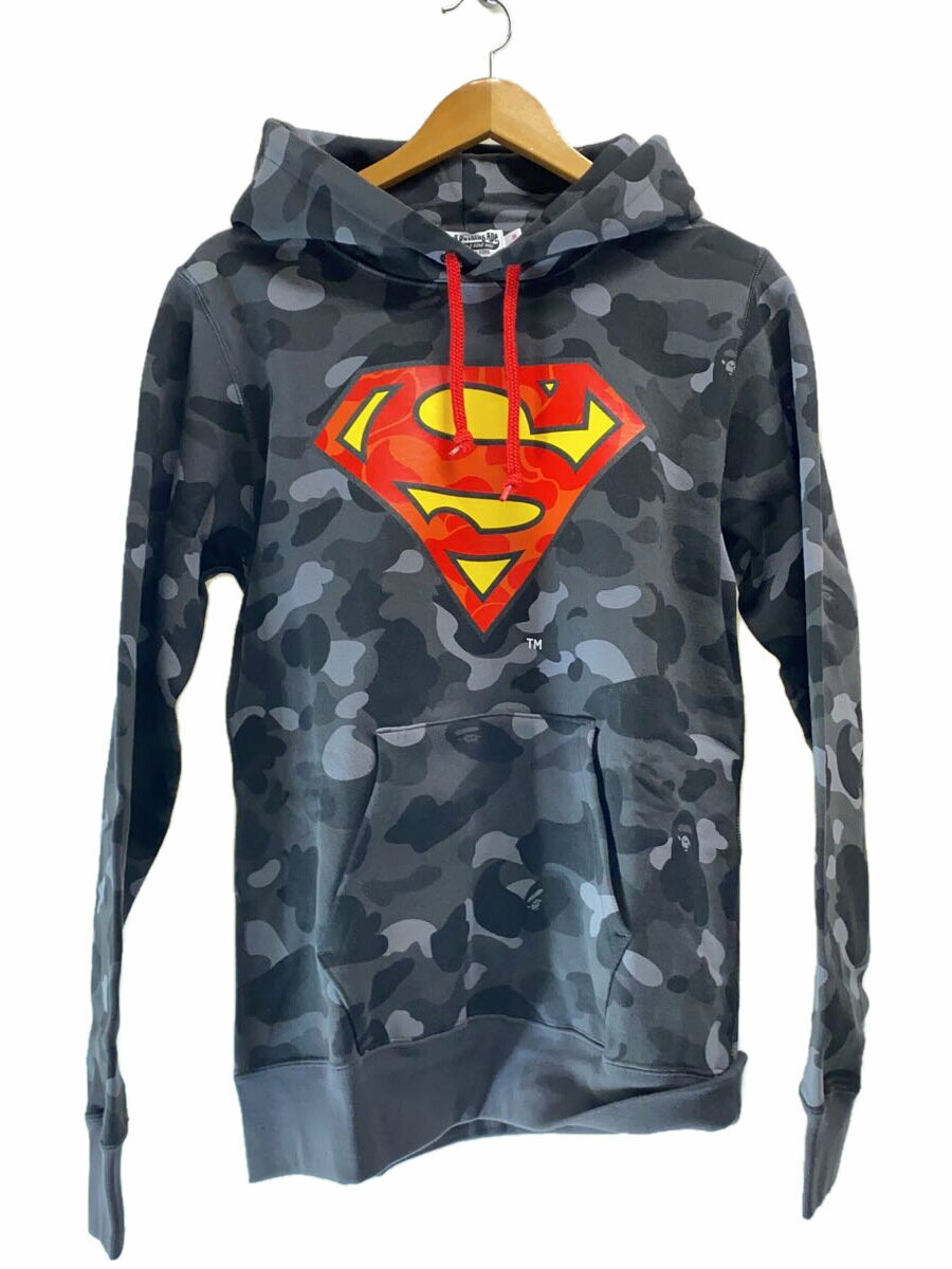 【中古】A BATHING APE◆パーカー/M/コットン/GRY/カモフラ/001pph232901x【メンズウェア】