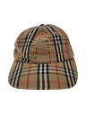 【中古】Supreme◆Burberry Denim 6-Panel Cap/キャップ/FREE/コットン/BEG/チェック/メンズ【服飾雑貨他】