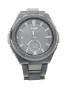 【中古】CASIO◆ソーラー腕時計・Baby-G/デジアナ/ステンレス/BLK/BLK/SS【服飾雑貨他】