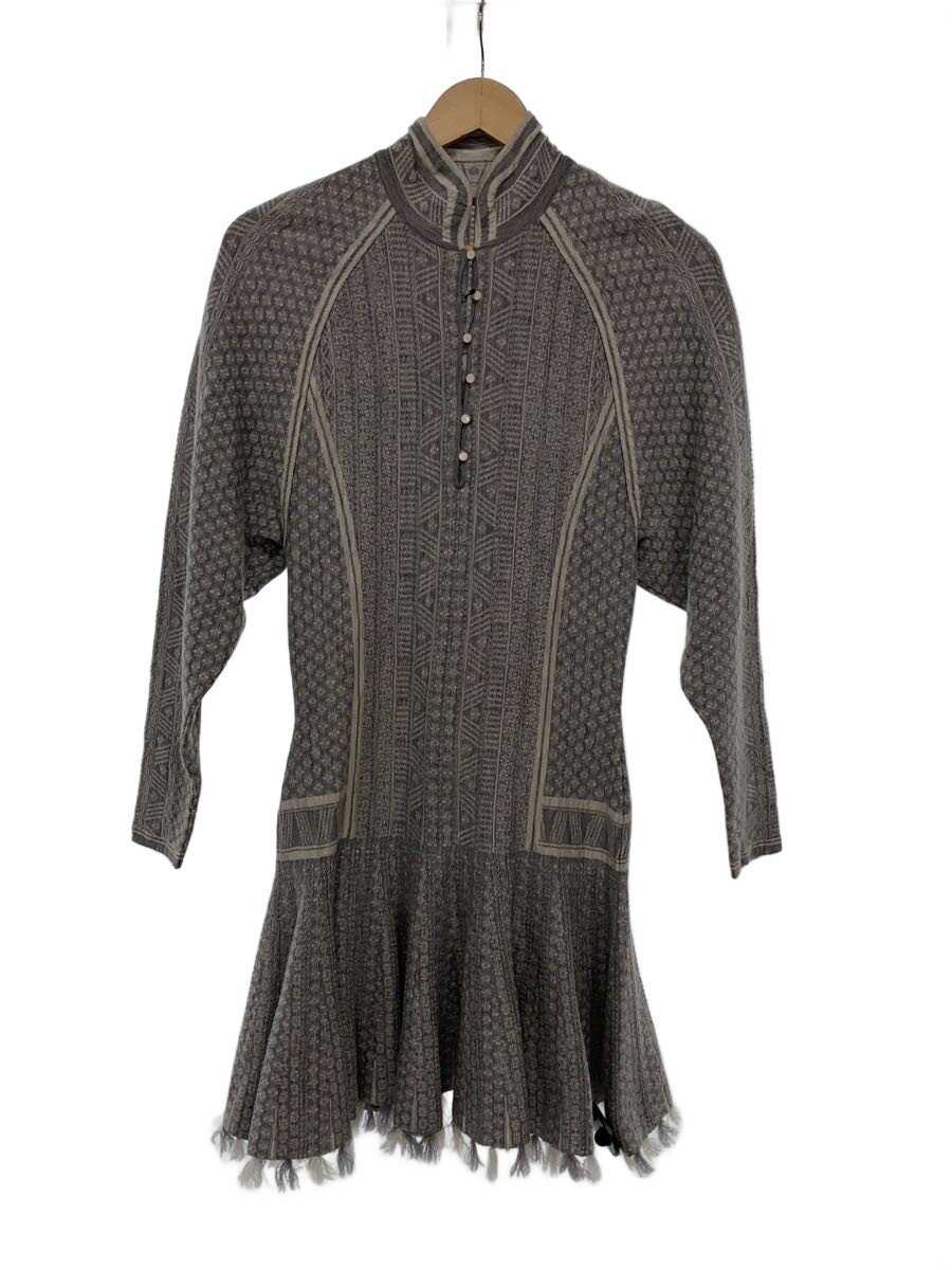 mame kurogouchi◆Mishima Karatsu Floral Pattern Knitted Mini Dress/ワンピース/1