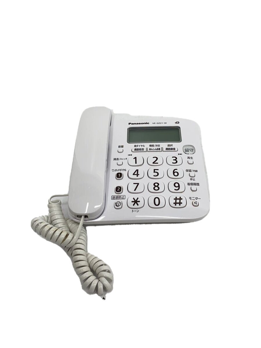 【中古】Panasonic◆電話機 RU・RU・RU VE-GZ21DL-W【家電・ビジュアル・オーディオ】