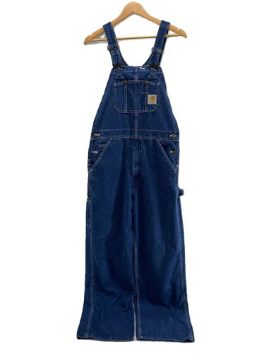【中古】Carhartt◆カーハート/オーバーオール/32/コットン/無地/ネイビー【メンズウェア】 【中古】Carhartt◆カーハート/オーバーオール/32/コットン/無地/ネイビー【メンズウェア】