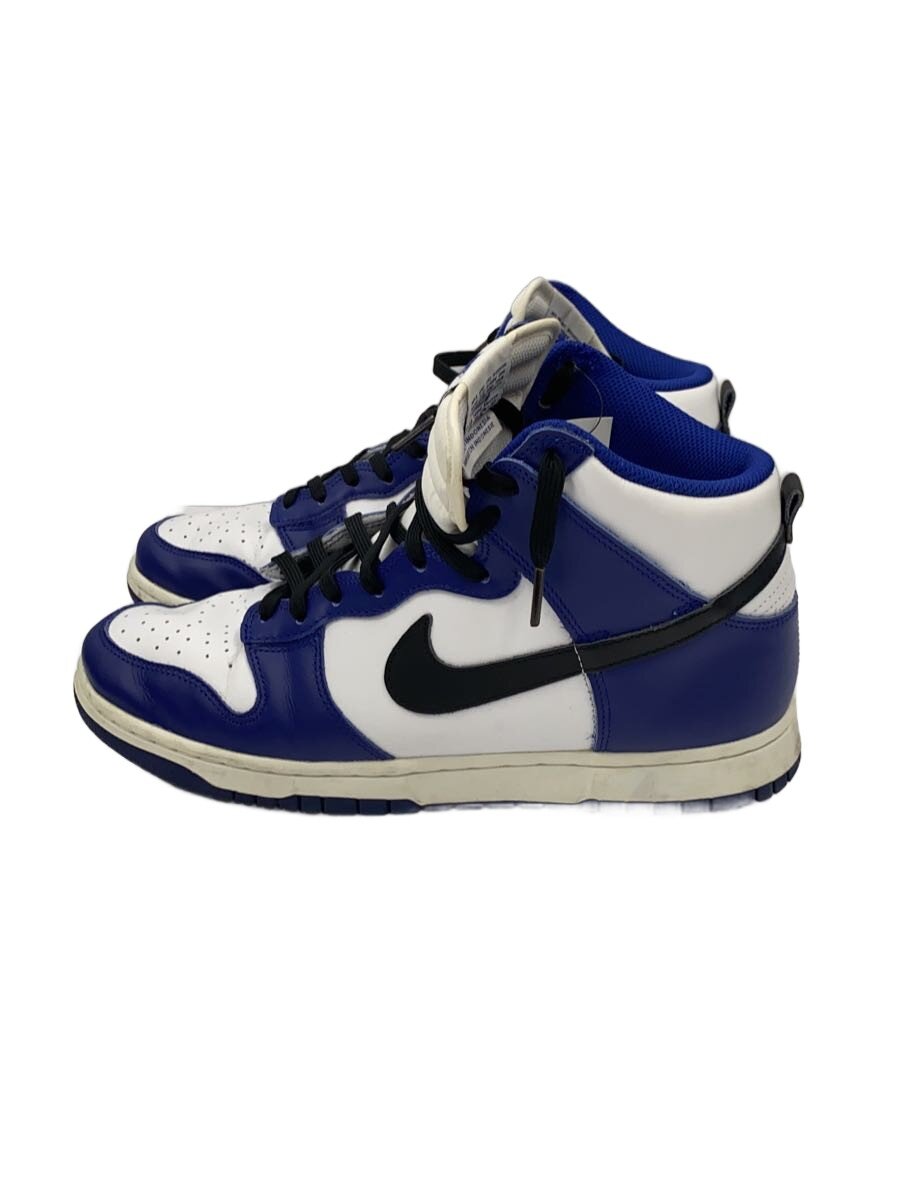 NIKE◆dunk high/deep royal blue/ハイカットスニーカー/28cm/WHT/DD1869-400