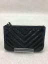 【中古】CHANEL◆ポーチ/Vステッチ/BLK【バッグ】