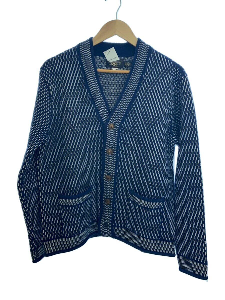 Rakuten - 【中古】RRL◆カーディガン(厚手)/S/コットン/NVY/コットンウールVネックカーディガン【メンズウェア】