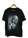 【中古】DESCENDANT◆Tシャツ/3/コットン/BLK/CREATURE FROM THE BLACK LAGOON TEE【メンズウェア】