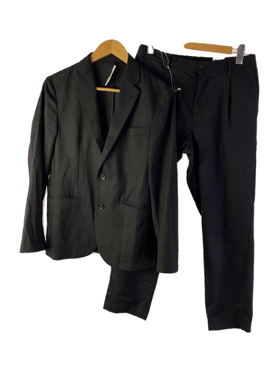 【中古】UNITED ARROWS green label relaxing◆NM SP ウォッシャブルサージ/3214-199-2812/セットアップ/S/ウール/BLK/無地/【メンズウェア】