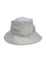 【中古】NEW ERA◆ワンポイントロゴ/バケットハット/FREE/コットン/ホワイト/無地/メンズ【服飾雑貨他】