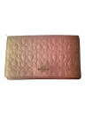 【中古】COACH◆ショルダーバッグ_シグネチャー/牛革/PNK/レザー//【バッグ】