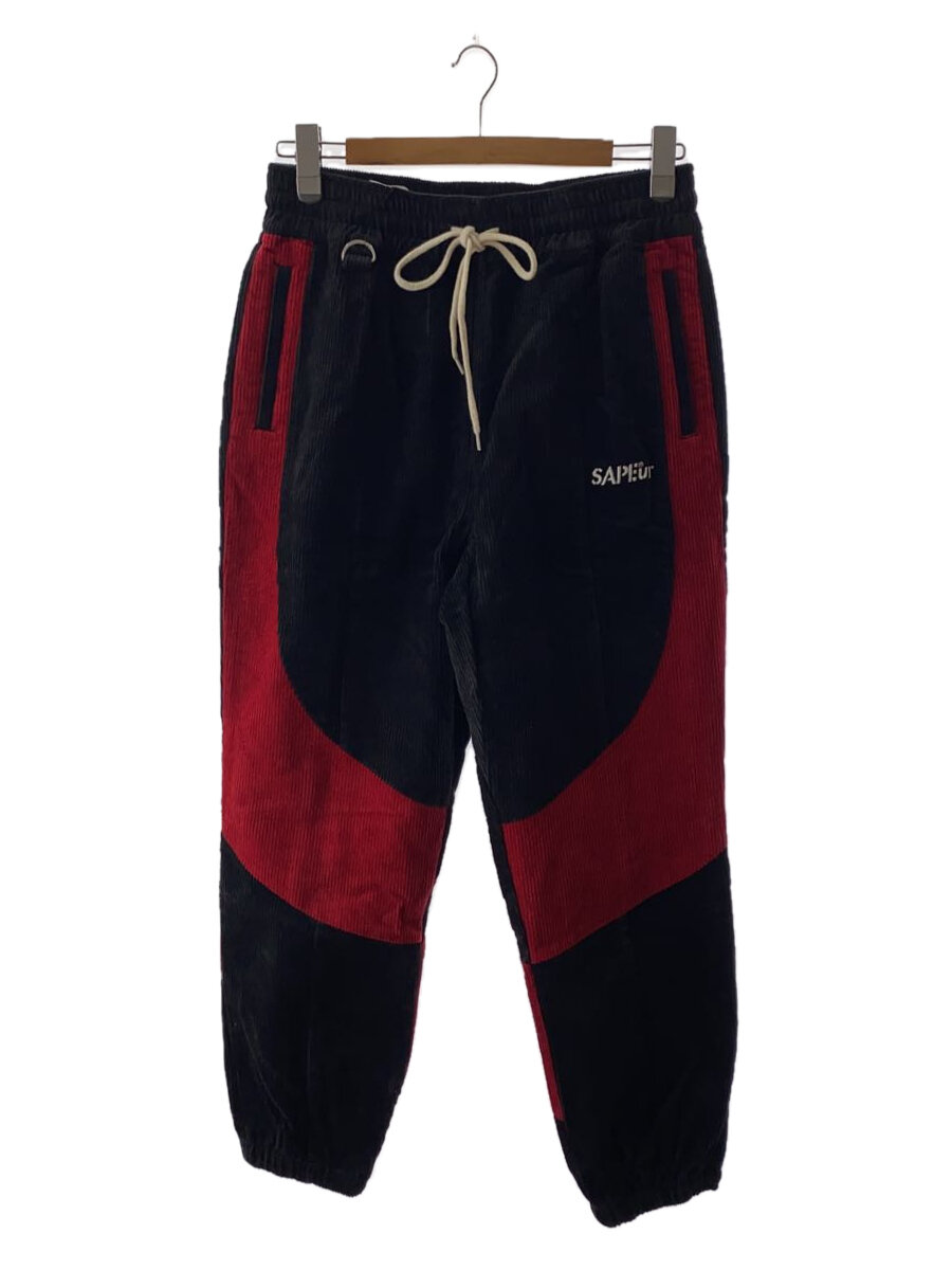 【中古】A Elegantes SAPEur◆ボトム/L/コットン/BLK【メンズウェア】