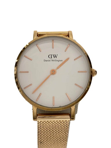 【中古】Daniel Wellington◆シンプル/クォーツ腕時計/アナログ/WHT/GLD/B28R08【服飾雑貨他】 【中古】Daniel Wellington◆シンプル/クォーツ腕時計/アナログ/WHT/GLD/B28R08【服飾雑貨他】
