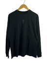 【中古】TAKAHIROMIYASHITA TheSoloist.◆別注/L/S Cotton Tee/I AM THE RANGERS/長袖Tシャツ/L/コットン/BLK【メンズウェア】