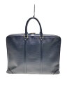【中古】LOUIS VUITTON◆ポルト・ドキュマン・ヴォワヤージュ_エピ_BLK/レザー/BLK【バッグ】