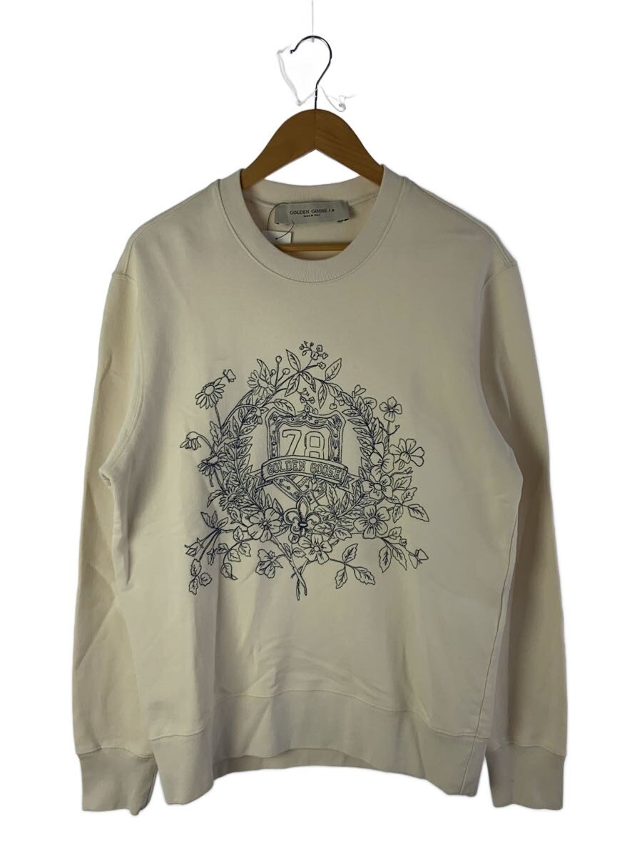 【中古】GOLDEN GOOSE◆Crest Embroidery Crew Sweat/スウェット/M/GMP01223-P001408//【メンズウェア】