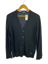 【中古】BLACK LABEL CRESTBRIDGE◆カーディガン(薄手)/L/ウール/BLK/無地/51N02-611-09【メンズウェア】