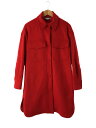 【中古】STELLAMcCARTNEY◆Kerryボタンウールコート/38/ウール/RED【レディースウェア】(4)