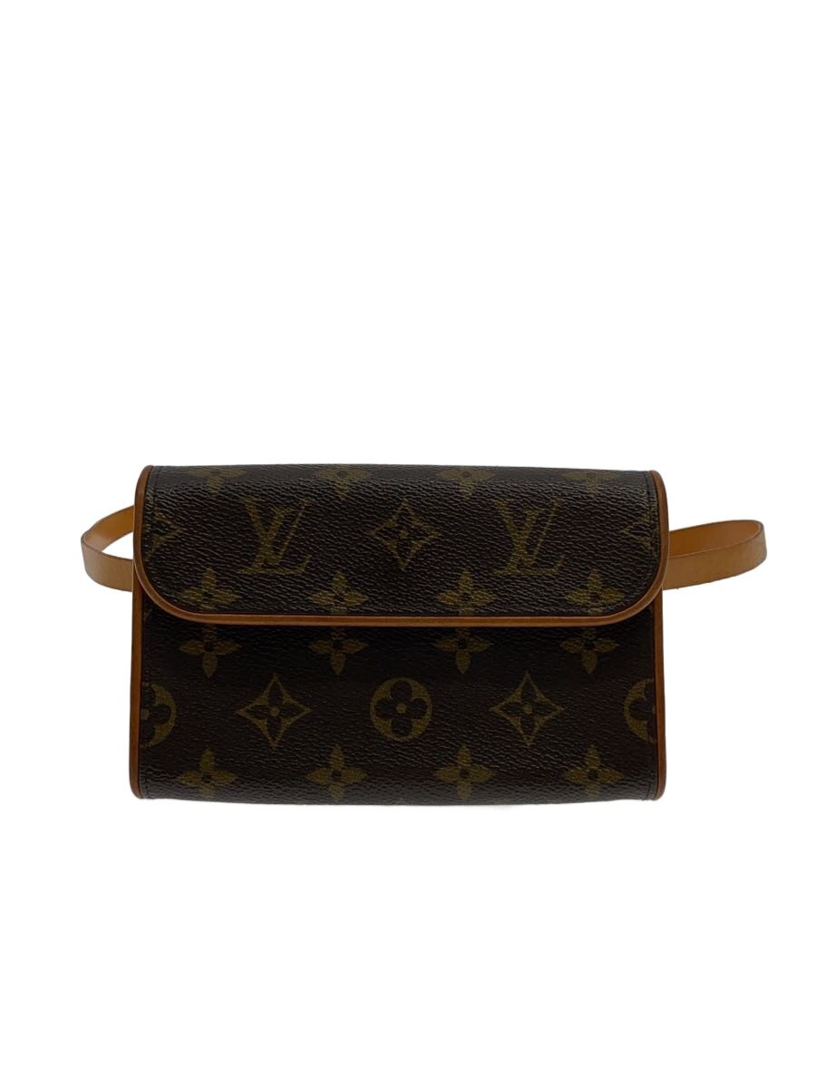 【中古】LOUIS VUITTON◆ポシェット・フロランティーヌ_モノグラム・キャンバス/PVC/BRW【バッグ】
