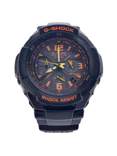 【中古】CASIO◆G-SHOCK/スカイコックピット/タフソーラー腕時計/アナログ/ORN/BLK/G-1200B【服飾雑貨他】 【中古】CASIO◆G-SHOCK/スカイコックピット/タフソーラー腕時計/アナログ/ORN/BLK/G-1200B【服飾雑貨他】