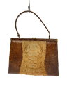 【中古】ハンドバッグ/--/BRW/クロコダイル/内側使用感有り//【バッグ】(4)