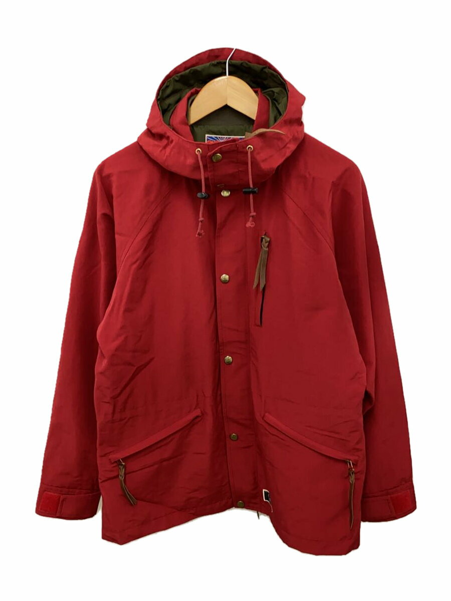 【中古】CALEE◆マウンテンパーカ/M/コットン/RED/無地//【メンズウェア】