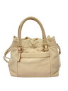 【中古】kate spade new york◆ハンドバッグ/レザー/WHT/使用感、汚れ有り【バッグ】
