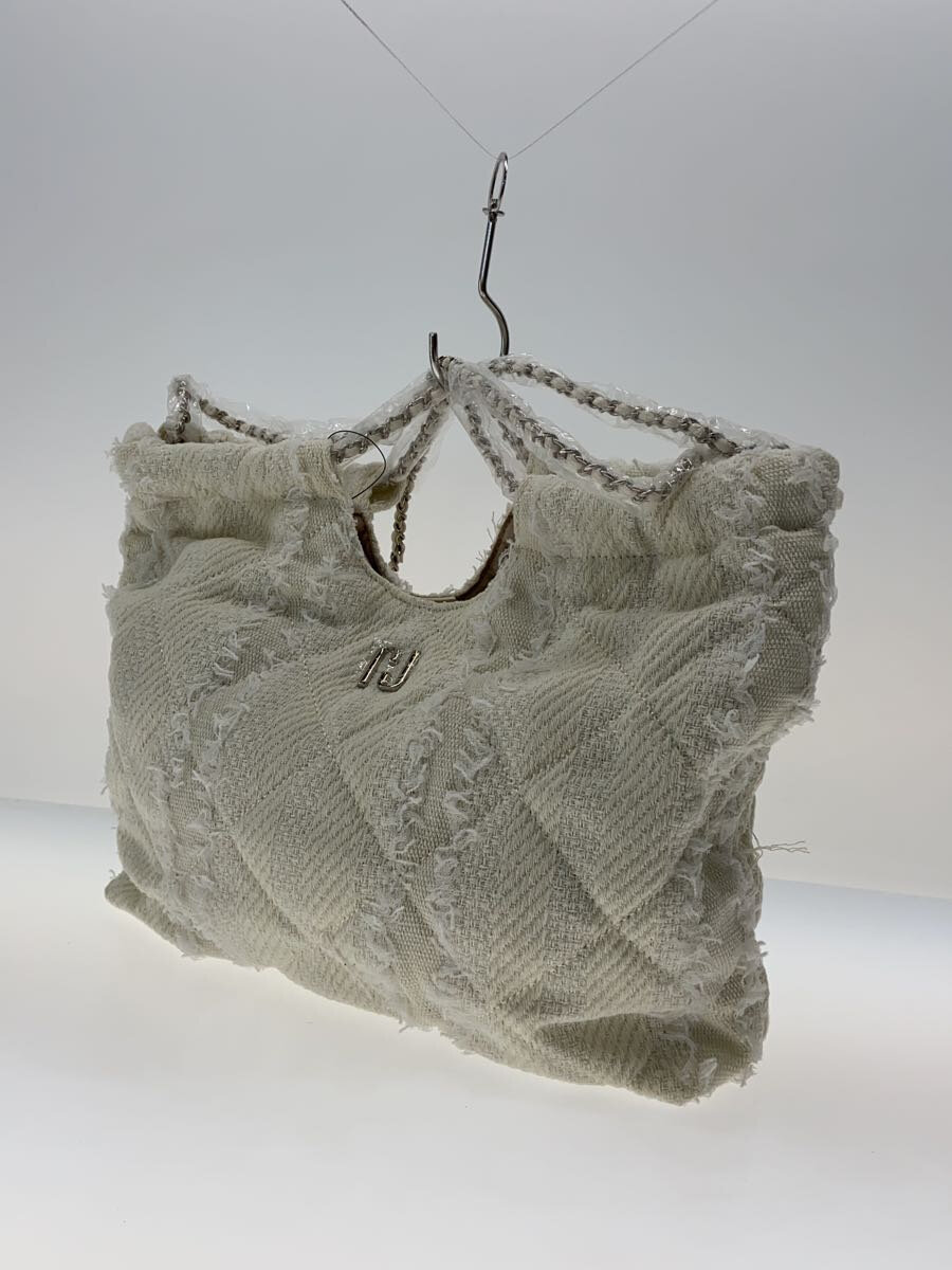 【中古】JILL by JILLSTUART◆トートバッグ/--/WHT【バッグ】