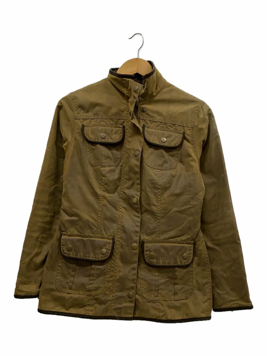 【中古】Barbour◆LADIES UTILITY JACKET/ジャケット/8/コットン/BRW/L1090【レディースウェア】