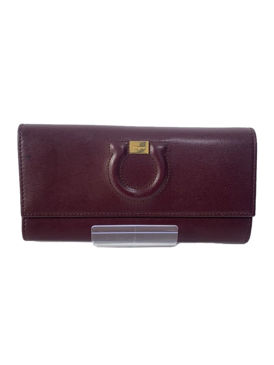 【中古】Salvatore Ferragamo◆長財布/--/BRD/レディース【服飾雑貨他】
