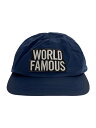 【中古】Supreme◆2009/WORLD FAMOUS 5Pannel/キャップ/FREE/NVY/無地/メンズ//【服飾雑貨他】