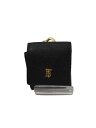 【中古】BURBERRY◆airpodsケース/小物/レザー/BLK/無