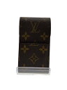 【中古】LOUIS VUITTON◆エテュイ・シガレット_モノグラム・キャンバス_BRW/PVC/M63024/CT0977//【服飾雑貨他】