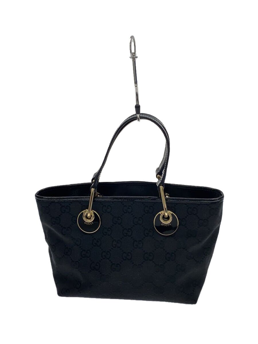 GUCCI - 【中古】GUCCI◆ハンドバッグ/キャンバス/BLK/120844//【バッグ】