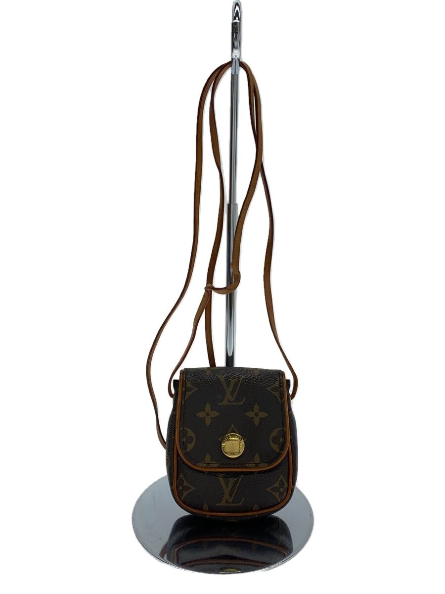 【中古】LOUIS VUITTON◆ポシェット・カンクーン_モノグラム・キャンバス_BRW/PVC/BRW【バッグ】