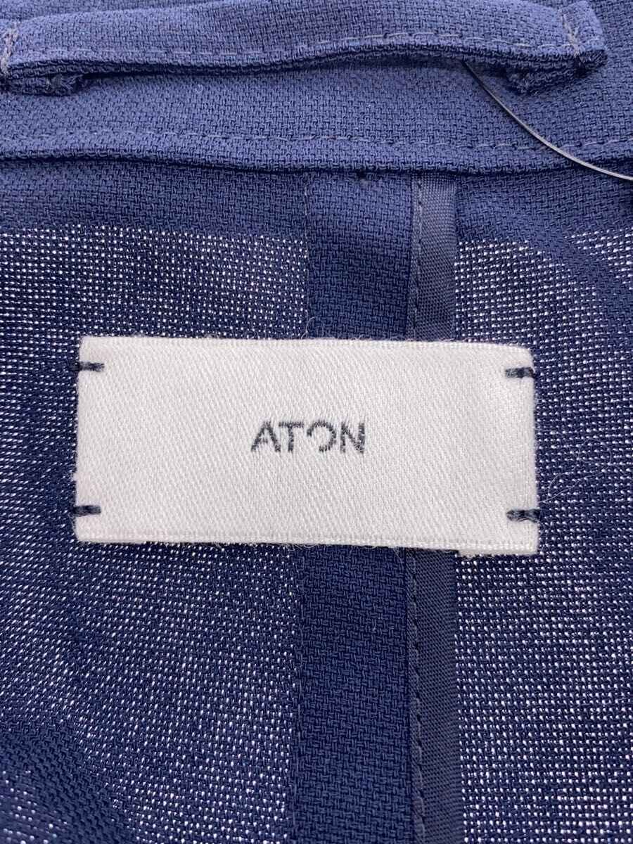 【中古】ATON◆セットアップ/3/ウール/NVY/無地/493775【メンズウェア】