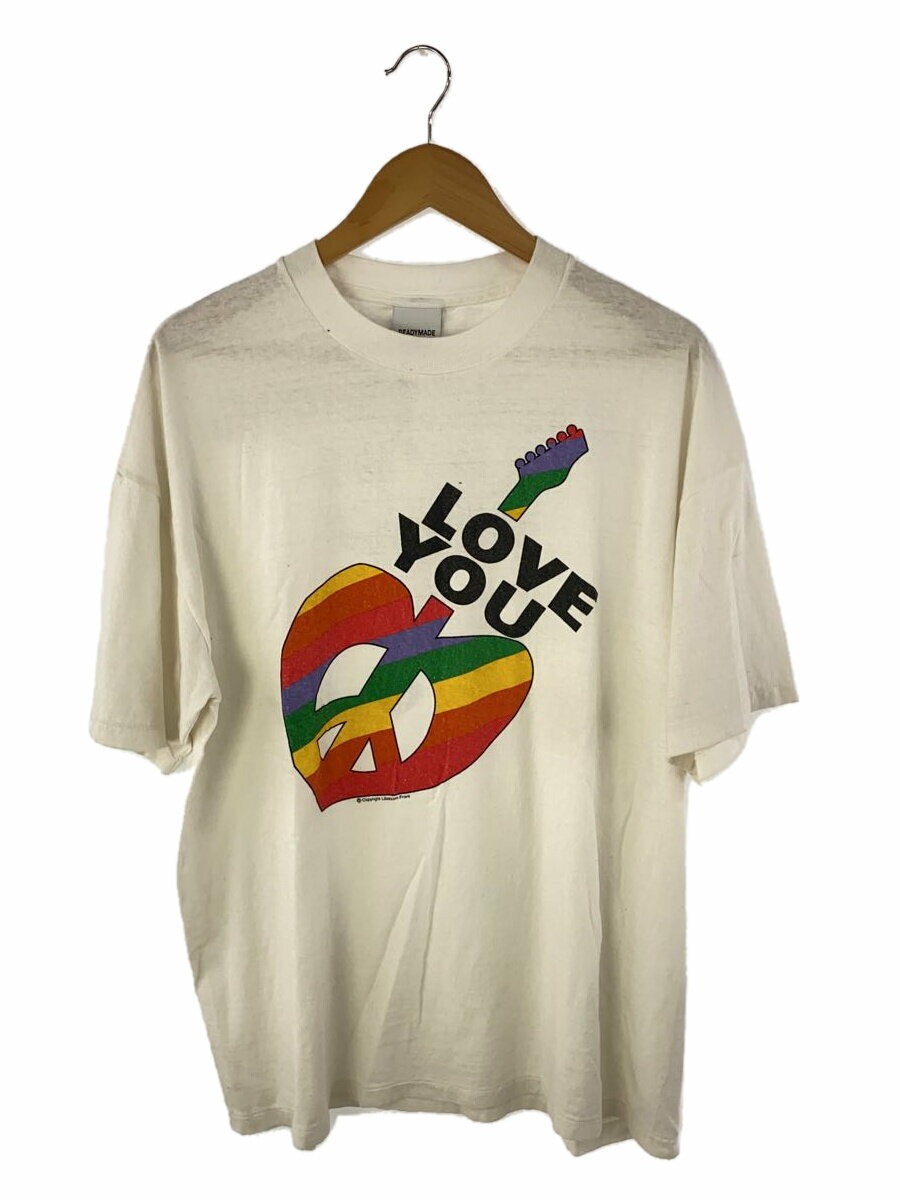 READYMADE◆SS T-SHIRT PEACE/Tシャツ/XL/コットン/WHT/RE-CO-WH-00-00-274//