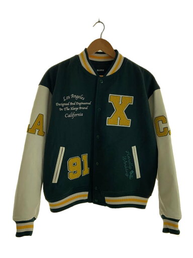 【中古】X-LARGE◆スタジャン/L/ポリエステル/GRN/101234021009【メンズウェア】 【中古】X-LARGE◆スタジャン/L/ポリエステル/GRN/101234021009【メンズウェア】