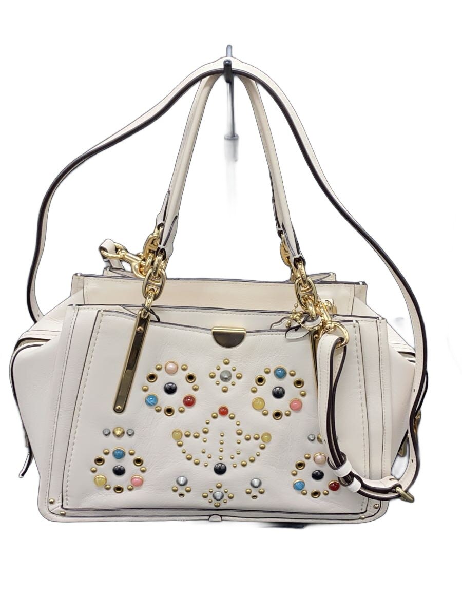 COACH - 【中古】COACH◆ドリーマー/オールリベット/WHT/総柄/L1892-68291//【バッグ】