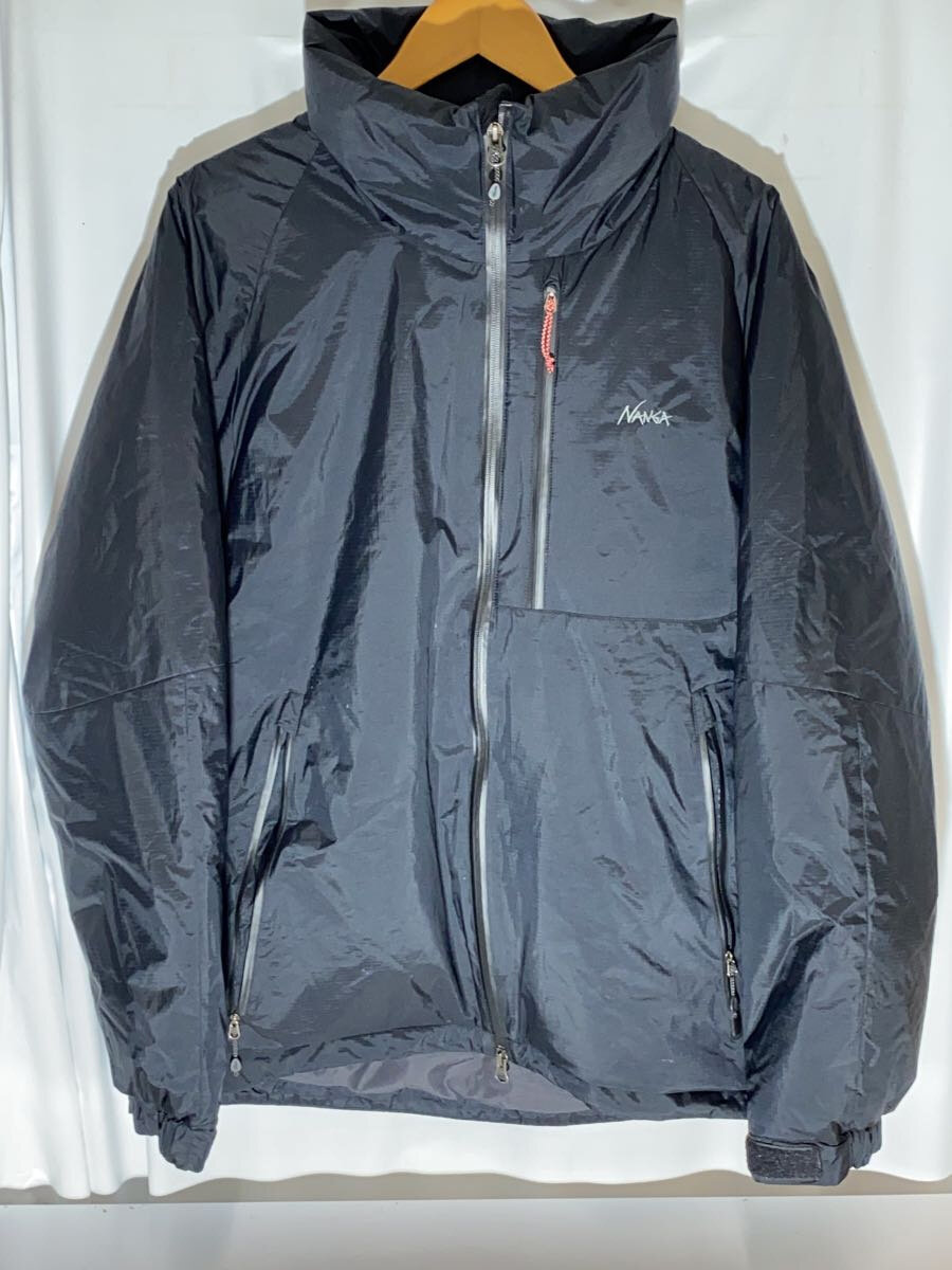 【中古】NANGA◆AURORA STAND COLLAR DOWN JACKET/L/ナイロン/BLK/ND2441-1A002-A【メンズウェア】