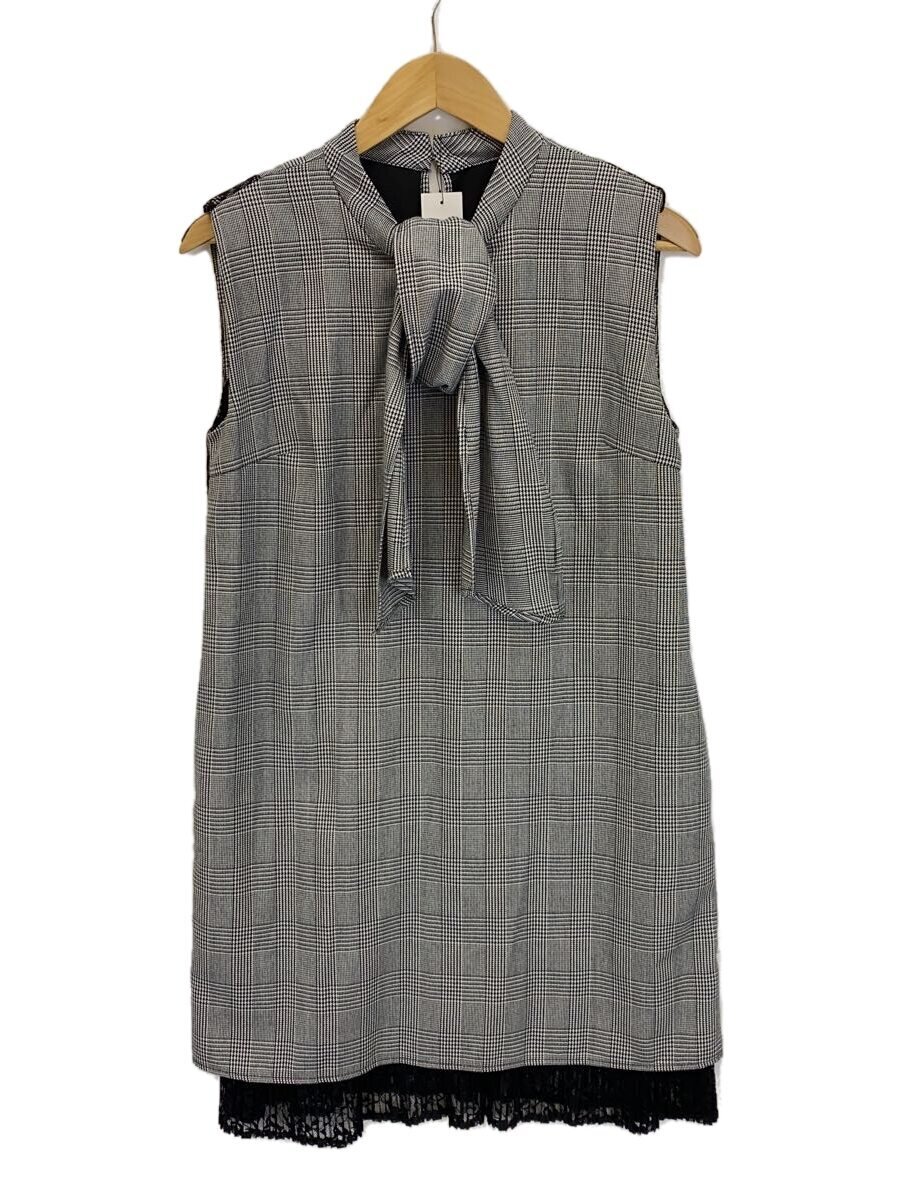 【中古】Her lip to◆Orangery Mini Dress/M/アクリル/BLK/千鳥格子/1233305025【レディースウェア】