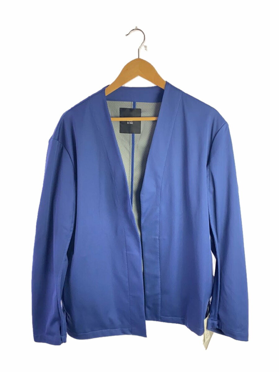 D-VEC◆LABS SOFT SHELL NO COLLOR JACKET/2/BLU/VF-2JK02539//