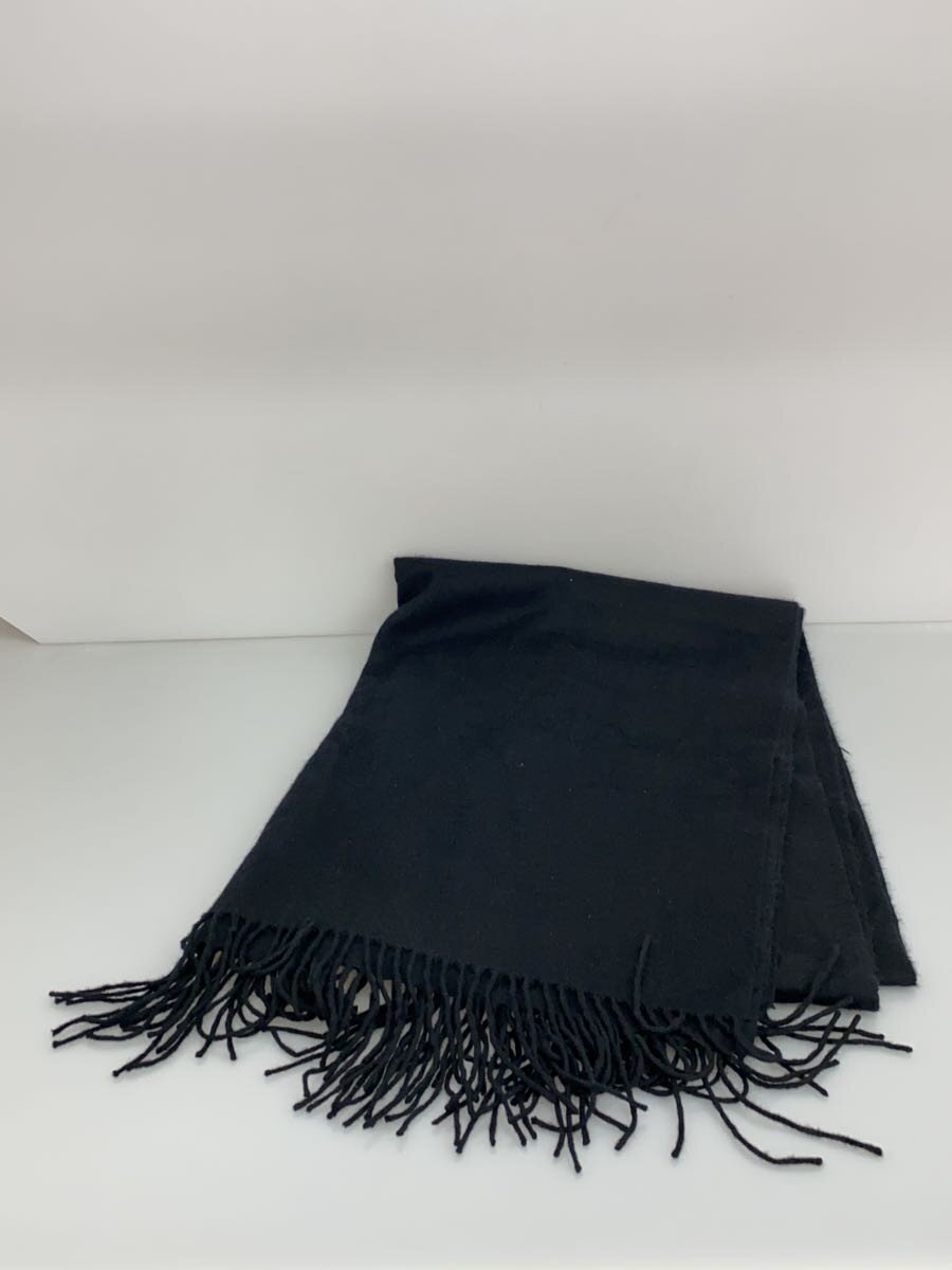 【中古】EDWARD BROWN/マフラー/カシミア/BLK/無地/レディース【服飾雑貨他】