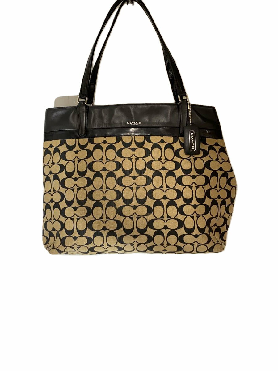 【中古】COACH◆トートバッグ/キャンバス/BEG/29423【バッグ】