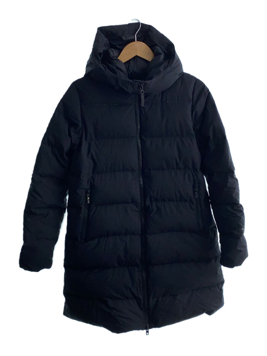 【中古】THE NORTH FACE◆WS DOWN SHELL COAT_ウインドストッパーダウンシェルコート/XL/ナイロン/BLK【レディースウェア】