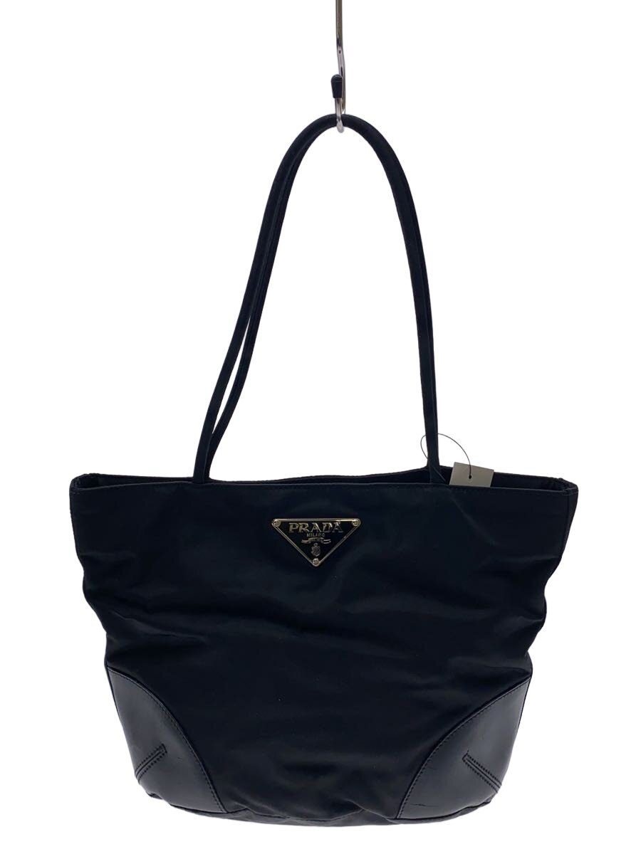 【中古】PRADA◆トートバッグ/ナイロン/BLK【バッグ】
