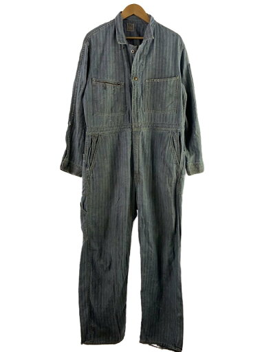【中古】Lee◆UNION-ALLS/60s/USA製/ツナギ/オールインワン/42/コットン/IDG/ヘリンボーン【メンズウェア】 【中古】Lee◆UNION-ALLS/60s/USA製/ツナギ/オールインワン/42/コットン/IDG/ヘリンボーン【メンズウェア】