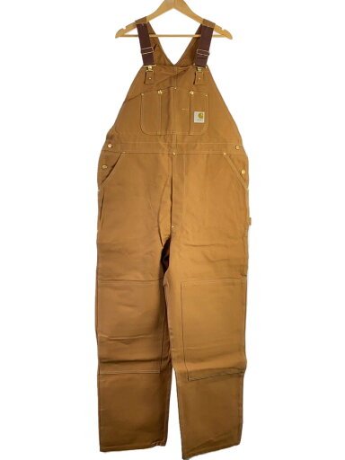 【中古】Carhartt◆オーバーオール/44/コットン/BRW/USA製/フラッシャー付き//【メンズウェア】 【中古】Carhartt◆オーバーオール/44/コットン/BRW/USA製/フラッシャー付き//【メンズウェア】