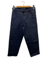 【中古】THE NORTH FACE◆DENIM CLIMBING BAGGY PANTS_デニムクライミングバギーパンツ/S/コットン/NVY【メンズウェア】